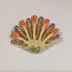 Vintage coral brooch